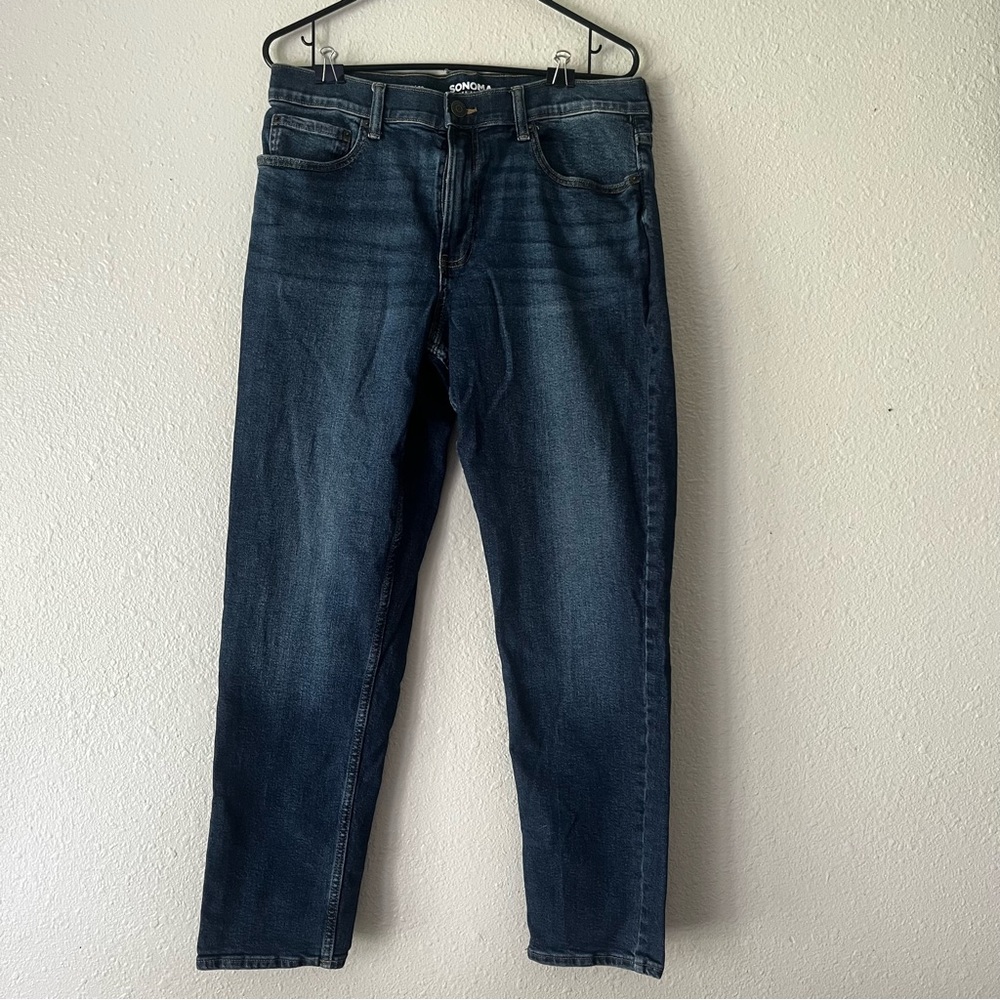 Sonoma Men's Deep Indigo Slim Jeans